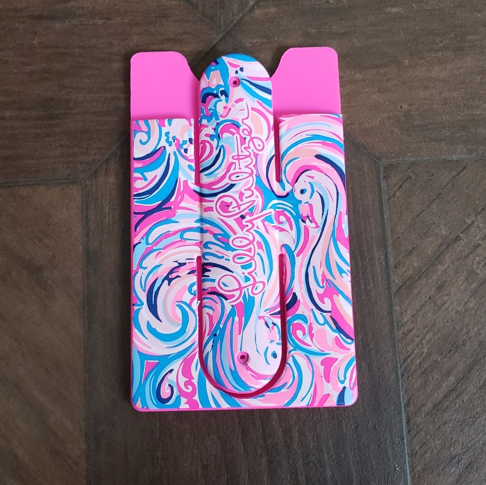 Lilly Pulitzer silicone phone card case